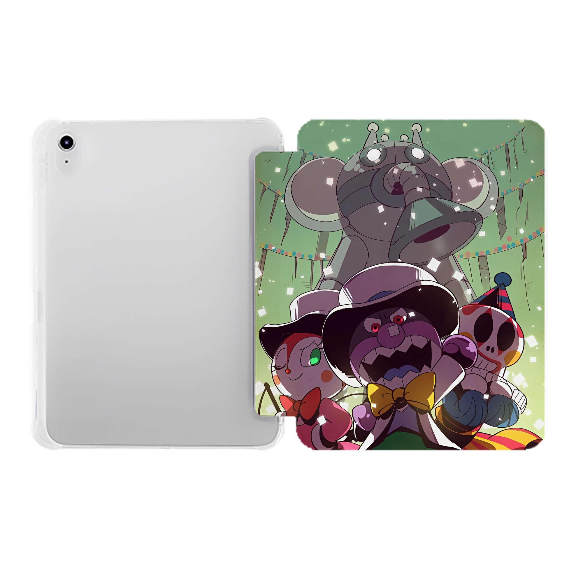 （画像用） アンパンマン Anpanman IPad ケース ペン収納付き 三つ折りスタンド PUレザー×シリコン 対応機種9.5/10.5/10.9インチ